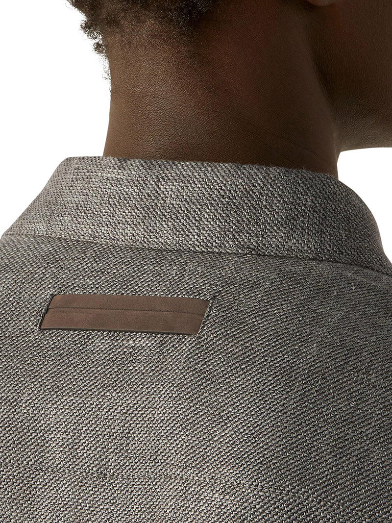 OVERSHIRT IN CASHMERE LINO E SETA