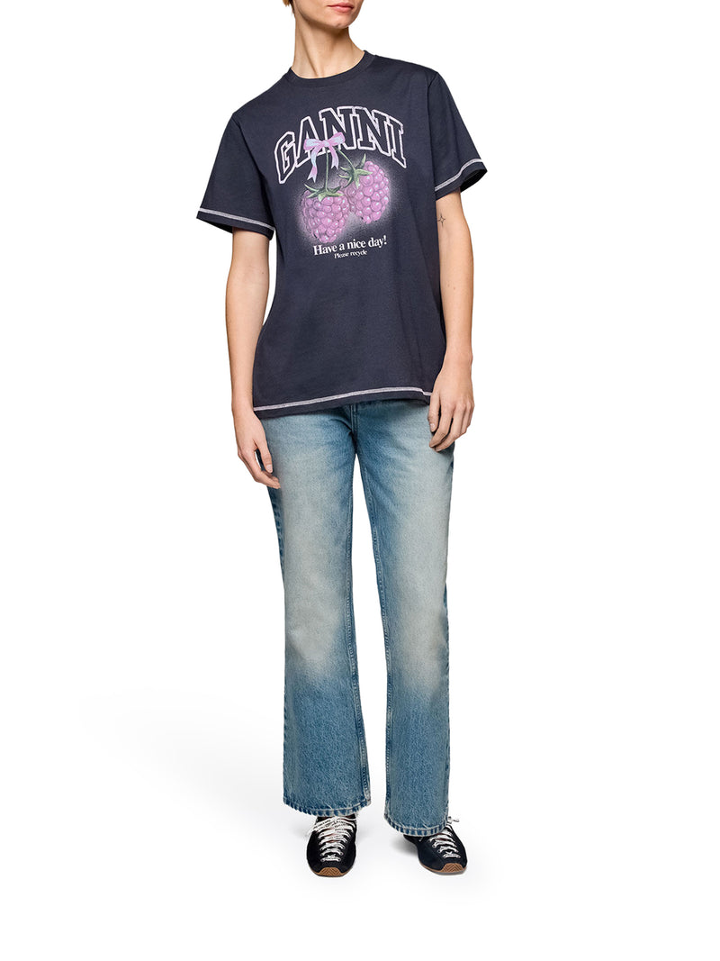 T-SHIRT CON LOGO E STAMPA GRAFICA