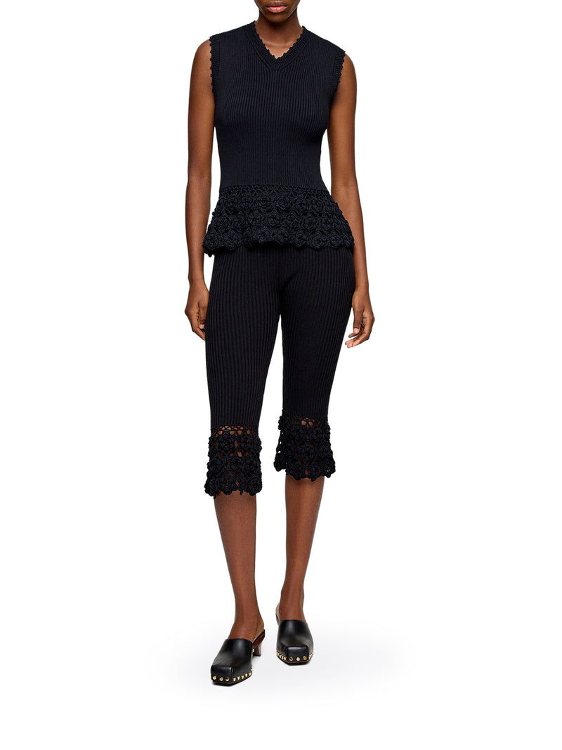 GILET IN CROCHET DI COTONE