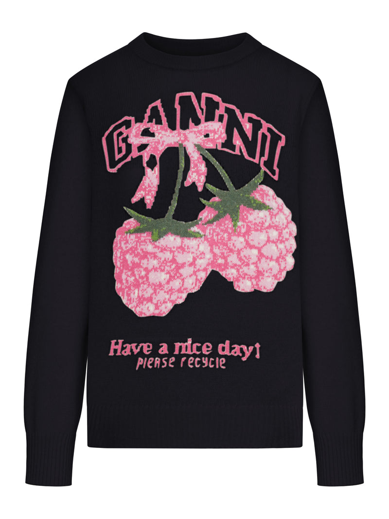 MAGLIONE IN LANA CON GRAFICA