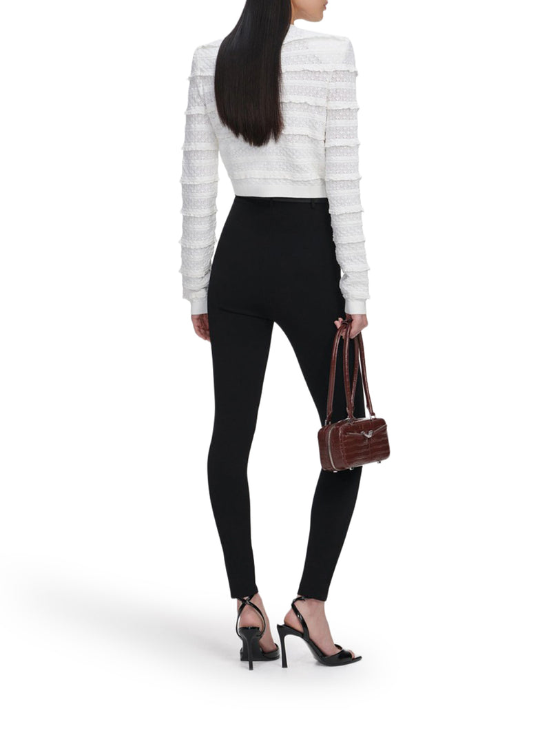 CARDIGAN BIANCO CON BOTTONI GIOIELLO