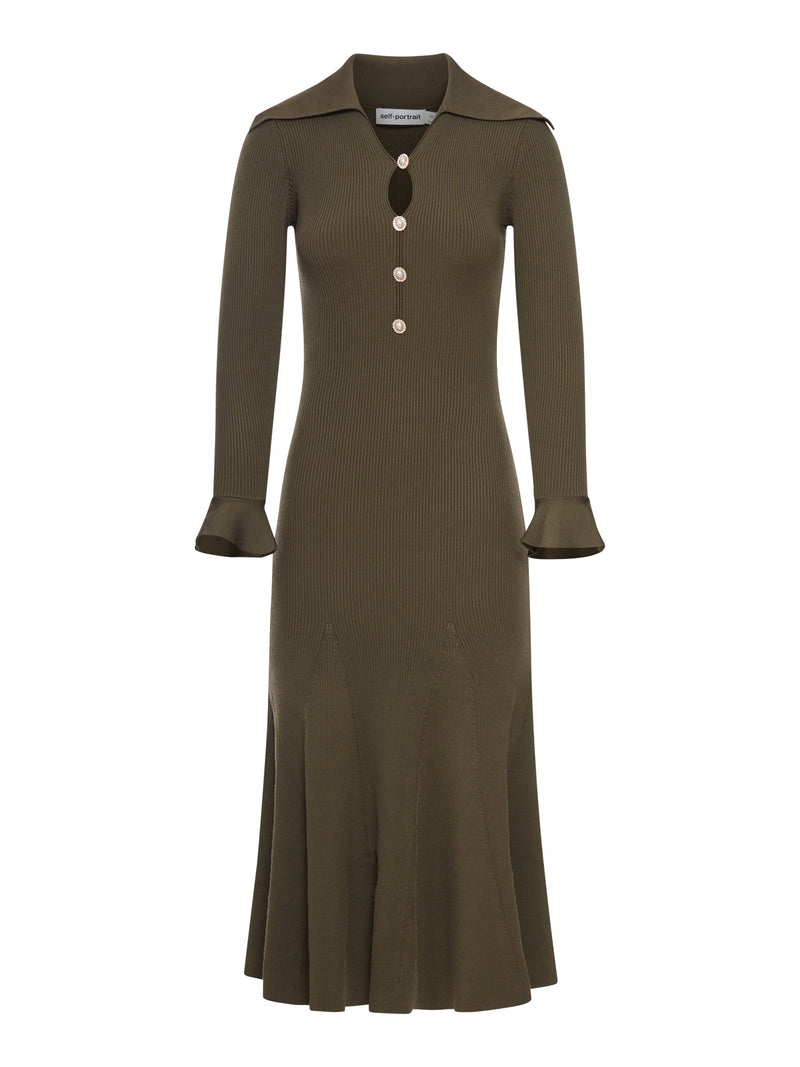 ABITO MIDI IN MAGLIA TRAFORATA