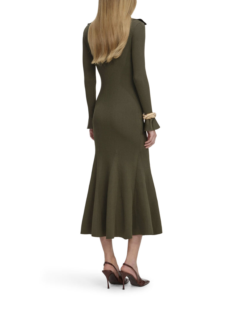 ABITO MIDI IN MAGLIA TRAFORATA