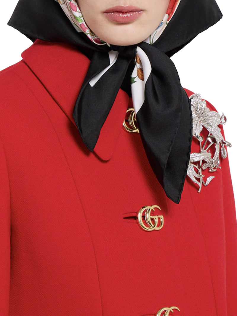 CAPPOTTO IN LANA NATTÉ CON BOTTONE DOPPIA G