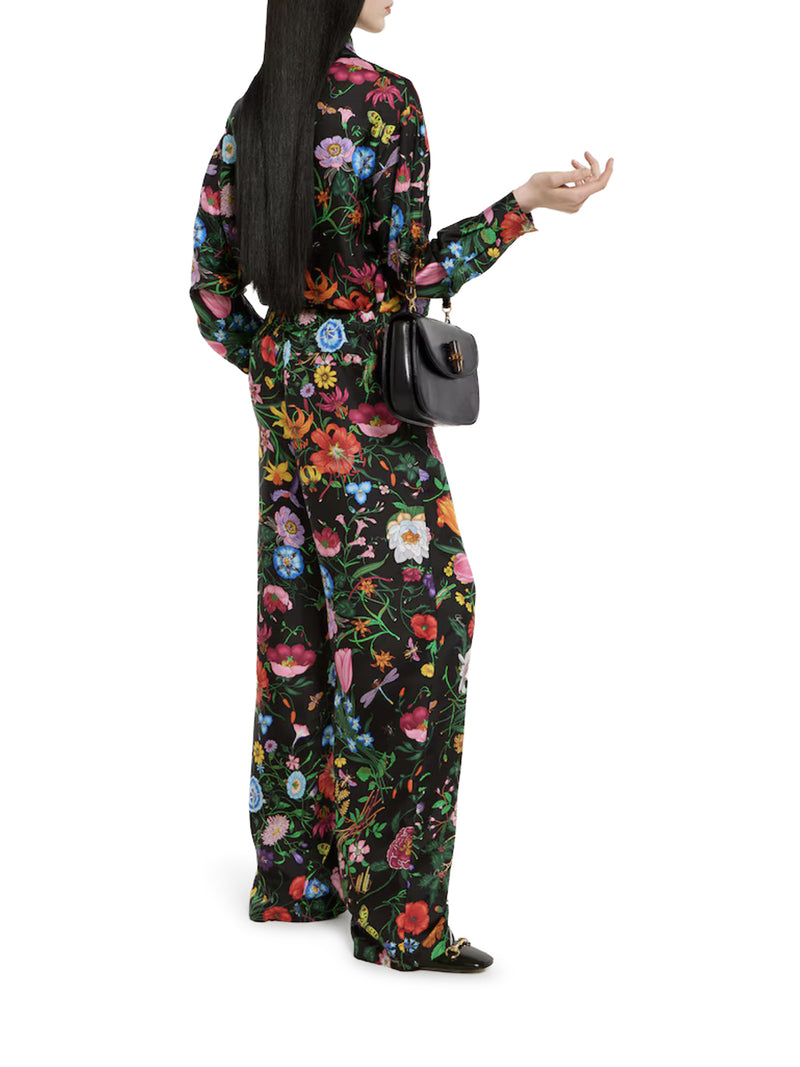 CAMICIA IN TWILL DI SETA STAMPATA