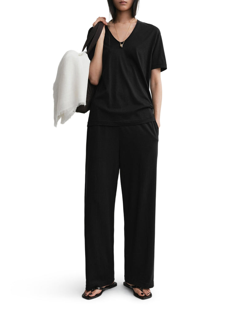 T-SHIRT IN COTONE E SETA
