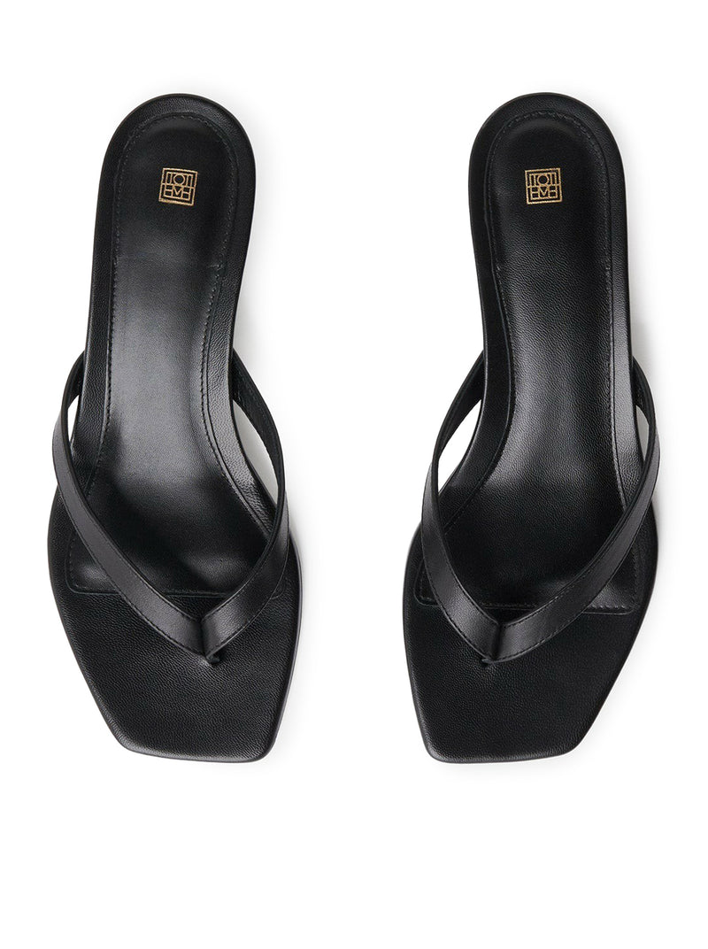 INFRADITO CON TACCO IN PELLE