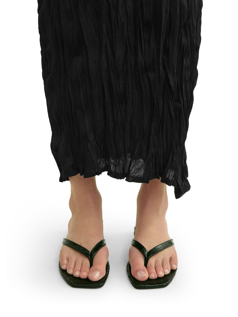 INFRADITO IN PELLE EFFETTO COCCODRILLO