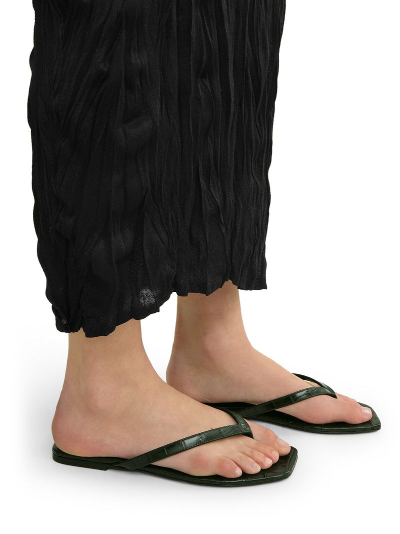 INFRADITO IN PELLE EFFETTO COCCODRILLO