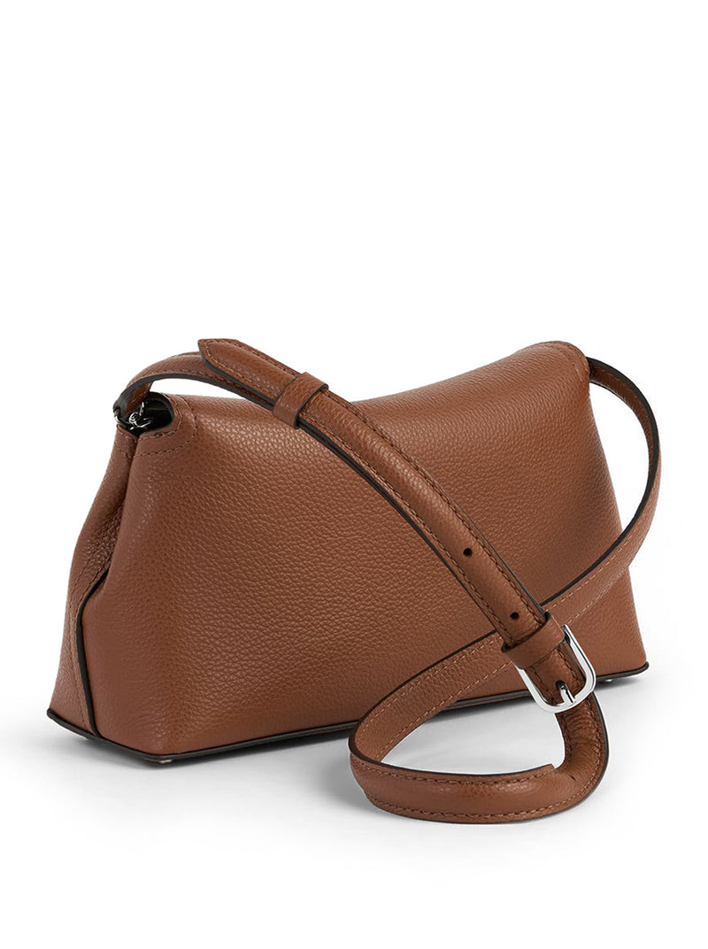 POCHETTE IN PELLE MARTELLATA T-LOCK