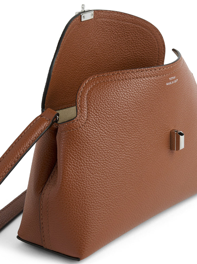 POCHETTE IN PELLE MARTELLATA T-LOCK