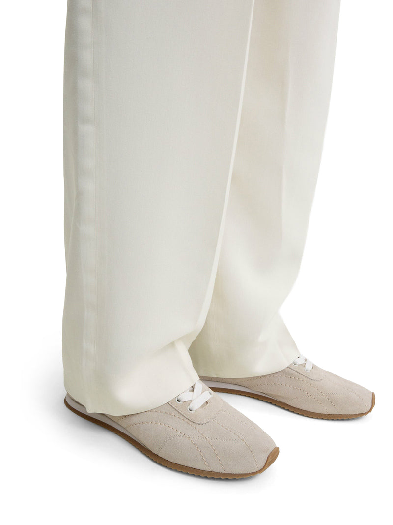 SNEAKERS FLEX IN PELLE SCAMOSCIATA