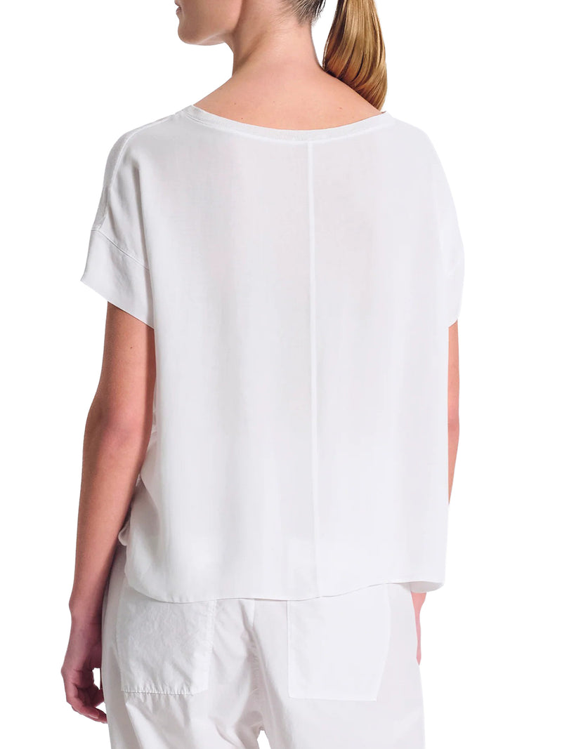 T-SHIRT OVER REALIZZATA IN DOPPIO TESSUTO