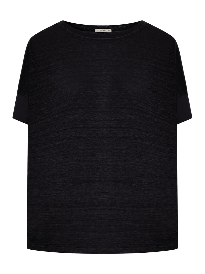 T-SHIRT OVER REALIZZATA IN DOPPIO TESSUTO