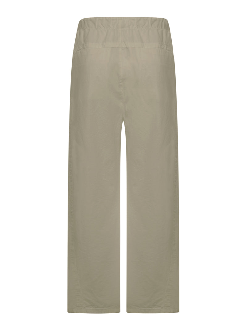 PANTALONI WIDE LEG IN MISTO LINO
