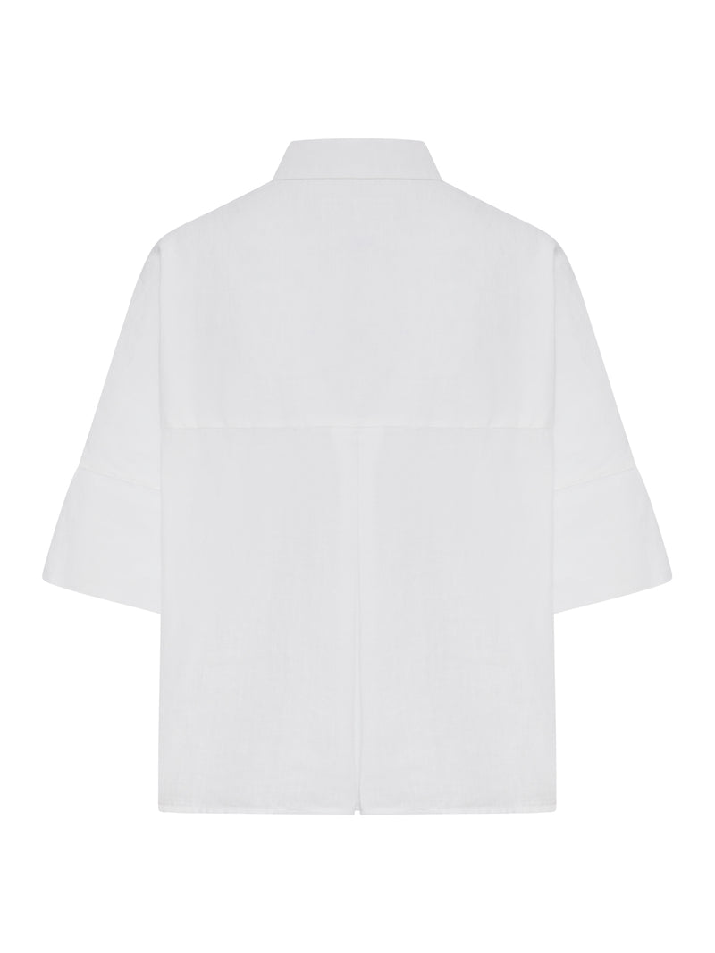 CAMICIA IN LINO CON COLLETTO CLASSICO