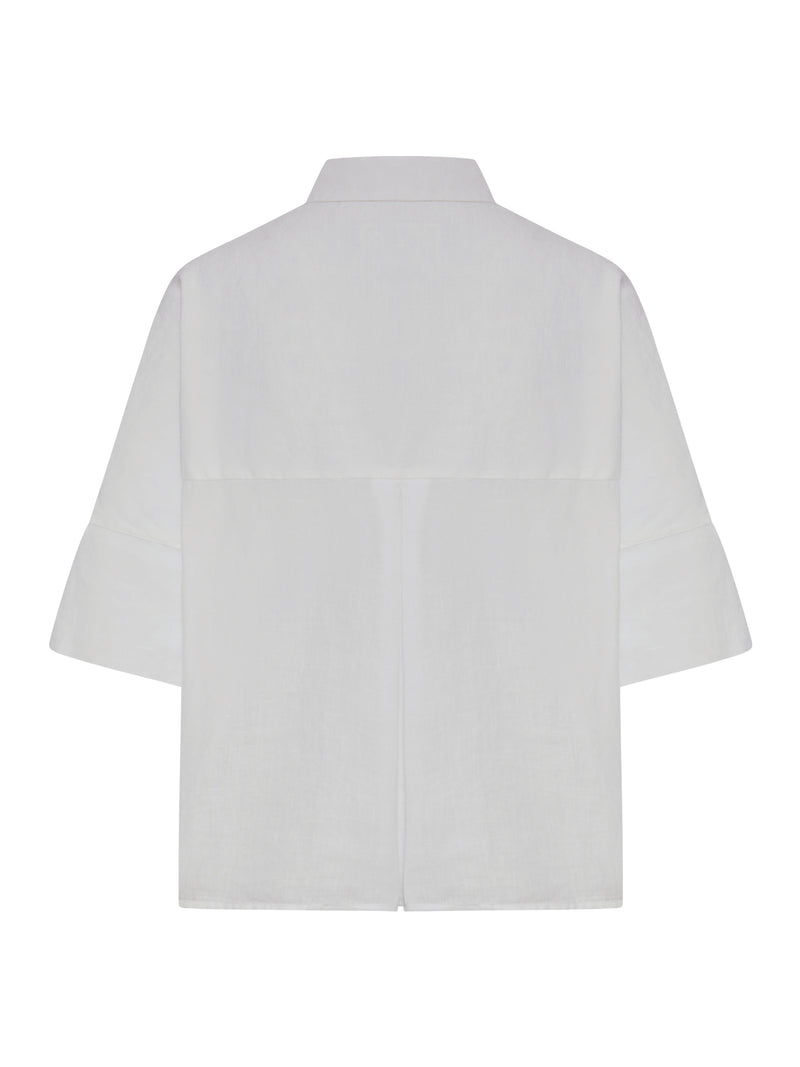 CAMICIA IN LINO CON COLLETTO CLASSICO