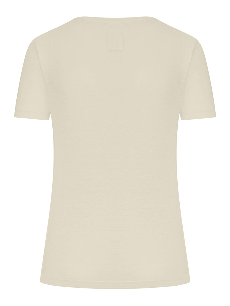 T-SHIRT A MANICHE CORTE CON SCOLLO AMPIO