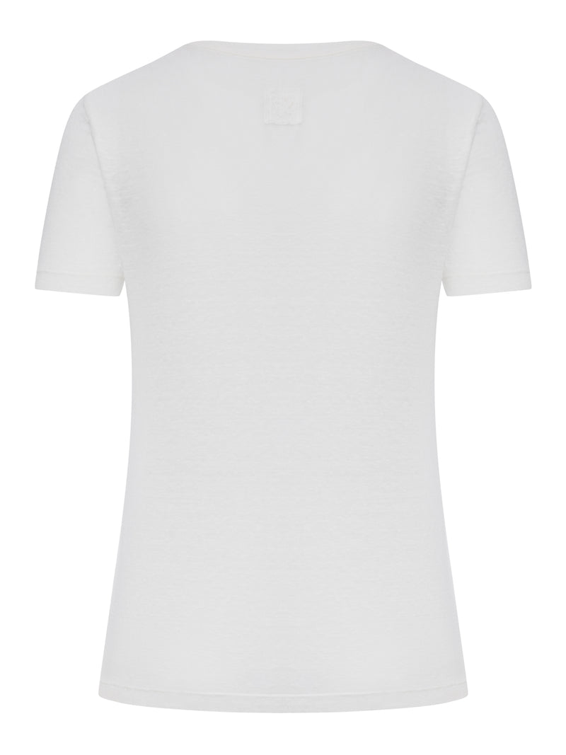T-SHIRT A MANICHE CORTE CON SCOLLO AMPIO