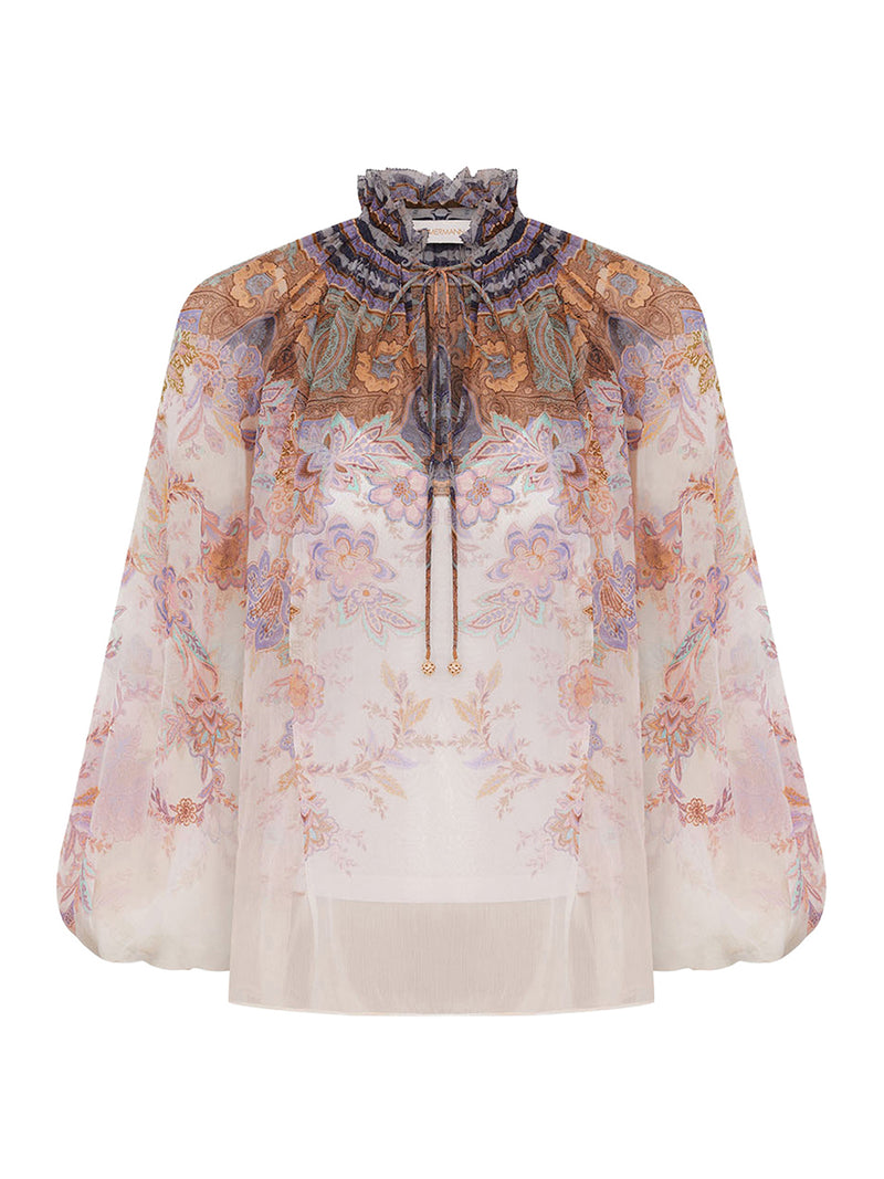 BLUSA LUNA CON MANICHE A SBUFFO