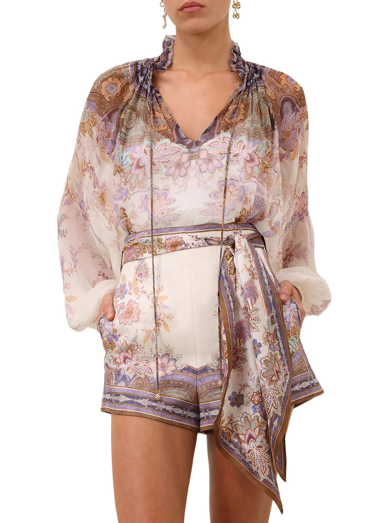 BLUSA LUNA CON MANICHE A SBUFFO