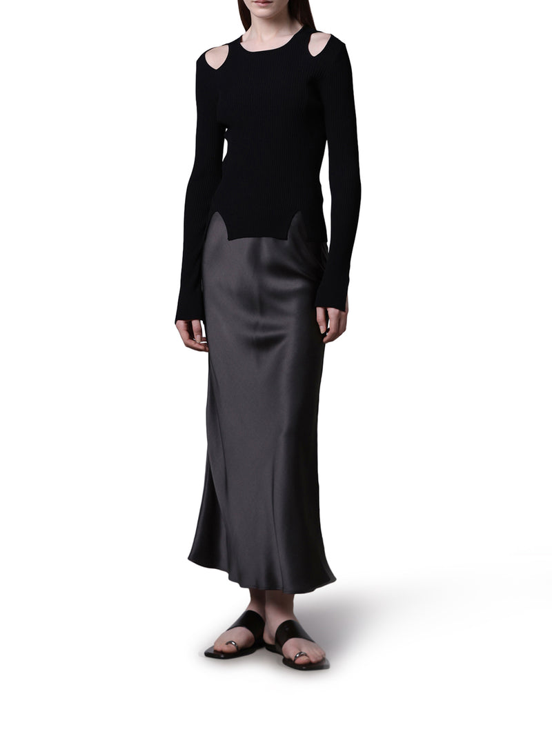 MAGLIA A COSTINE CON INSERTI CUT-OUT