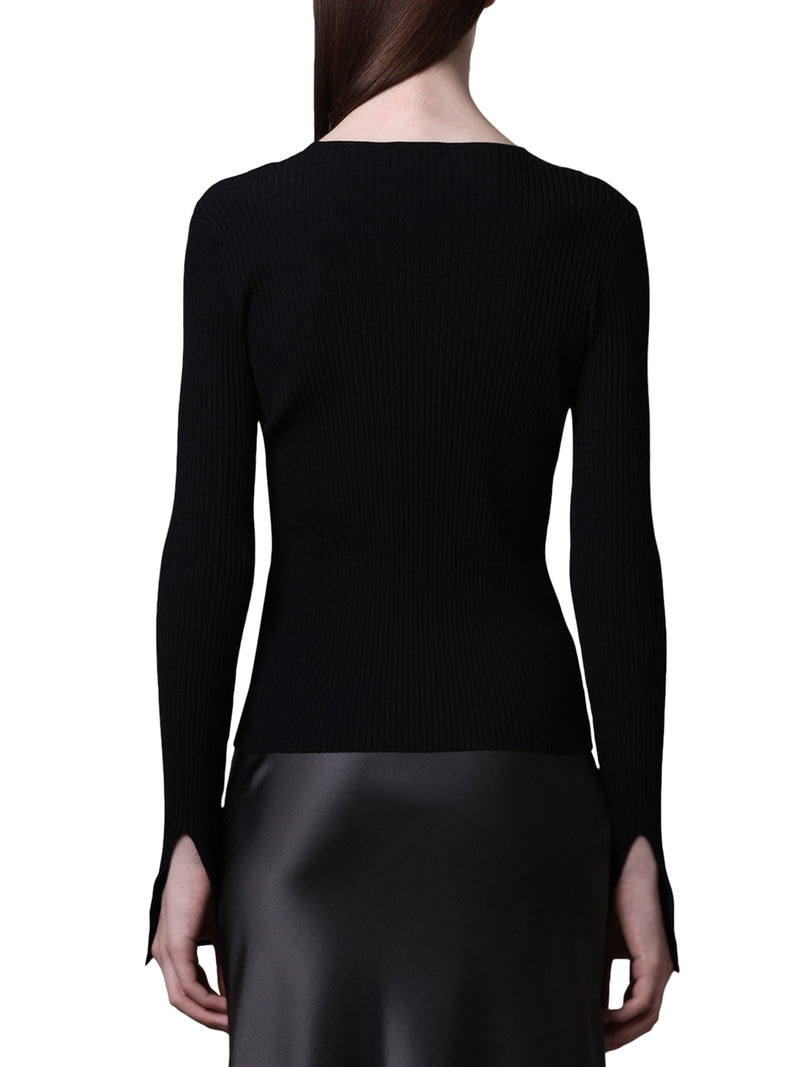 MAGLIA A COSTINE CON INSERTI CUT-OUT