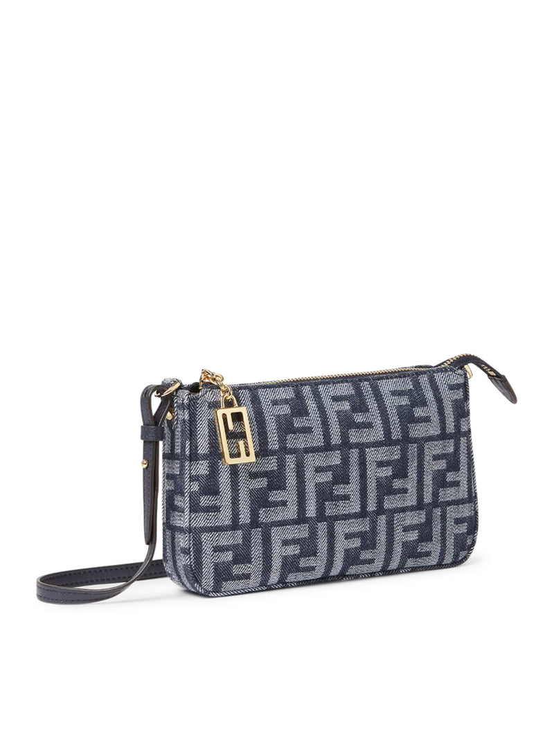 BAGUETTE POUCH IN TESSUTO FF