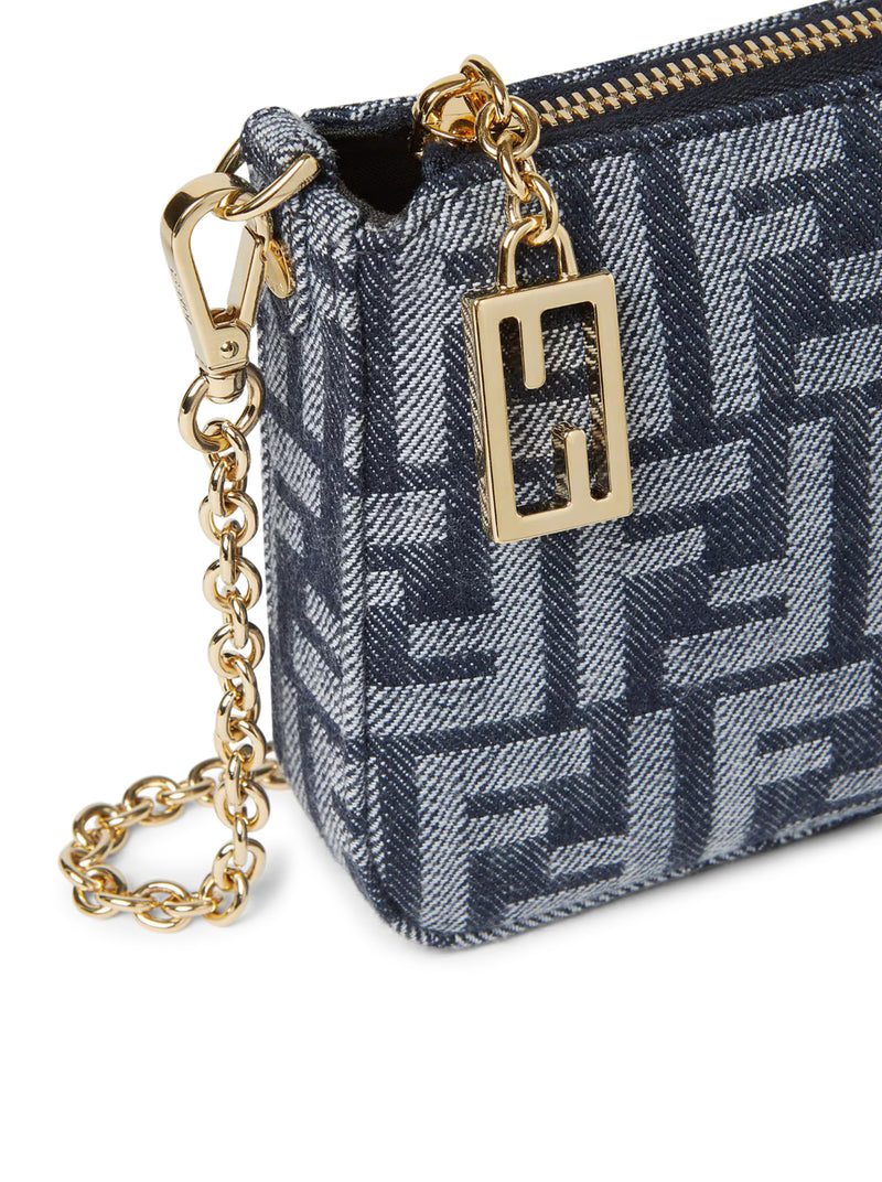 BAGUETTE POUCH IN TESSUTO FF