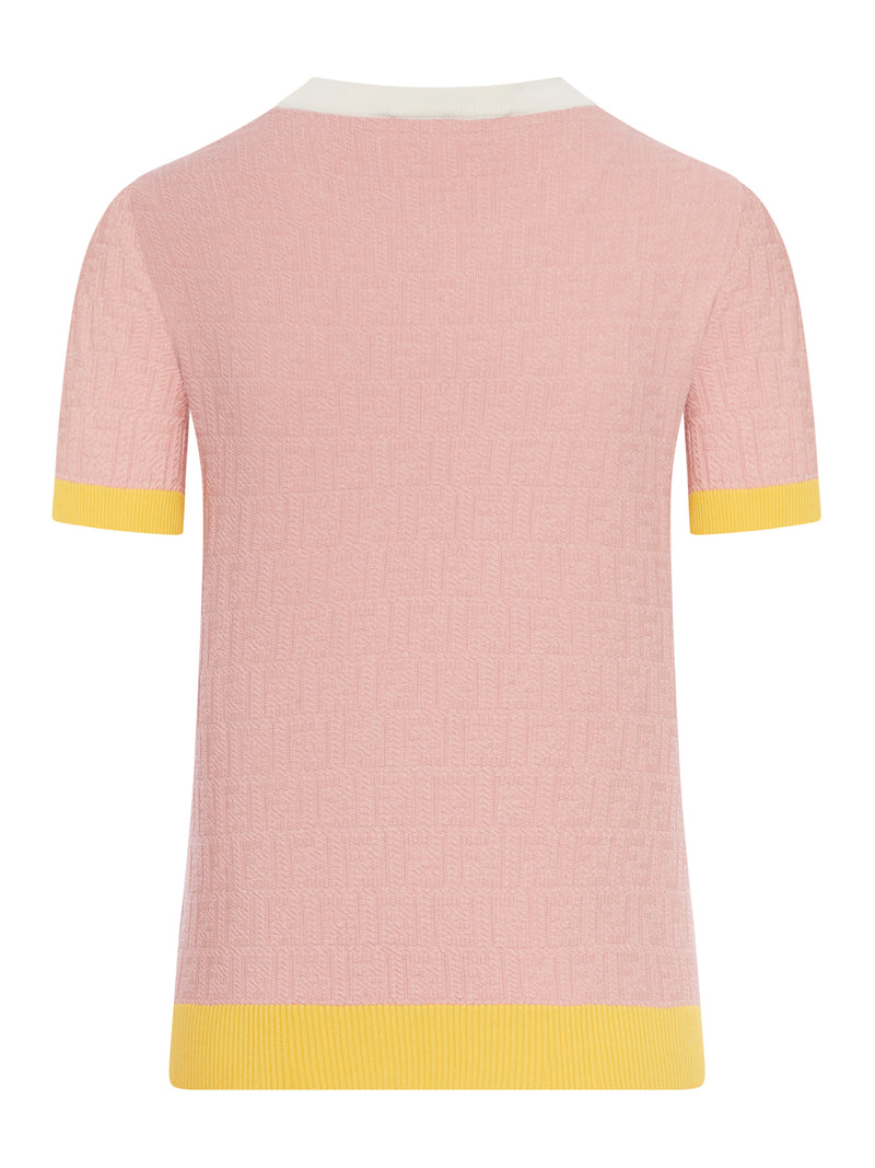 MAGLIONE GIROCOLLO IN COTONE E SETA