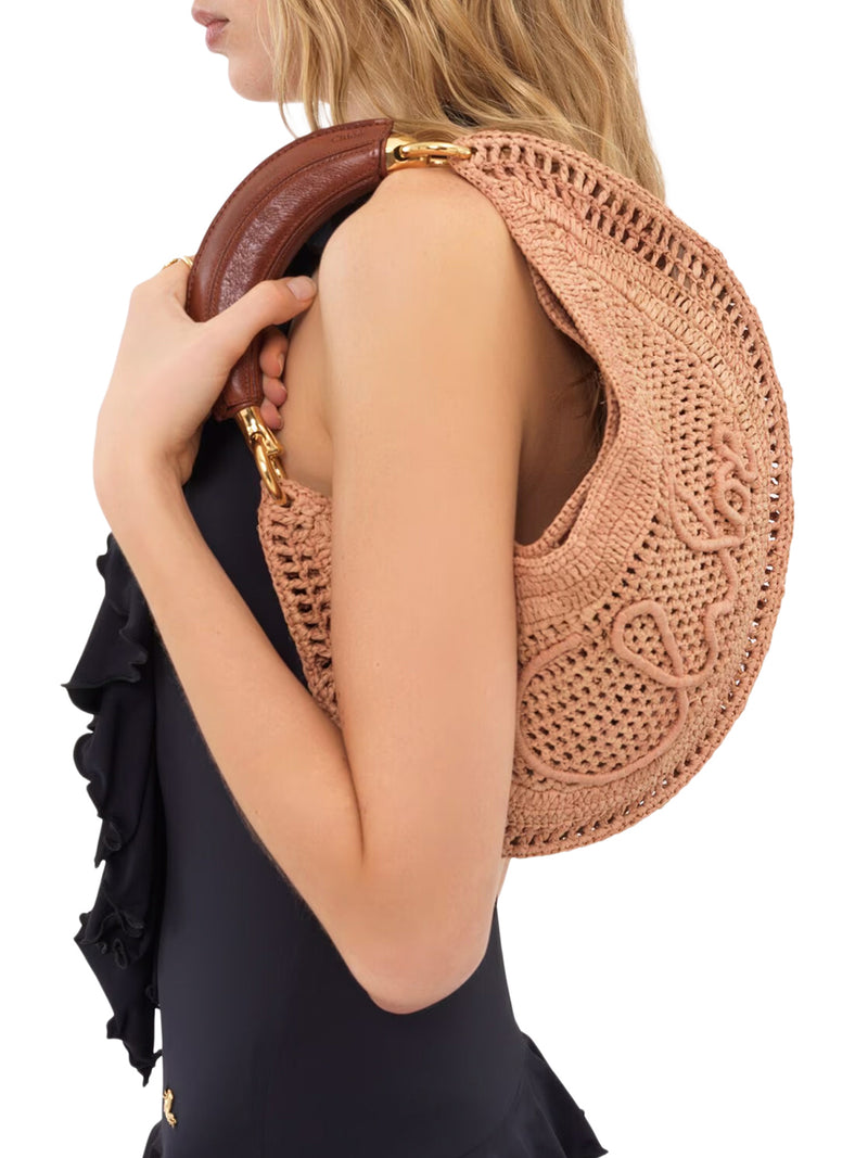 BORSA HOBO SUMMER BANANA IN RAFIA