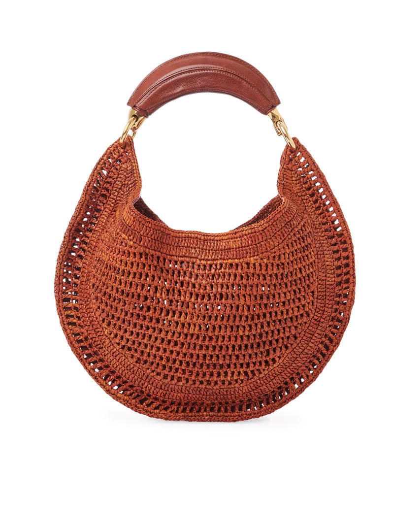 BORSA HOBO SUMMER BANANA IN RAFIA