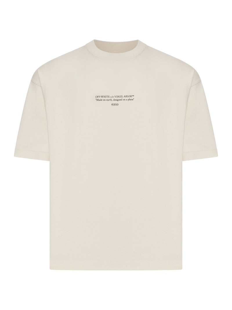 T-SHIRT STATEMENT GIROCOLLO IN COTONE