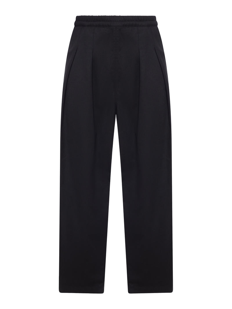 PANTALONI WIDE LEG IN MISTO COTONE