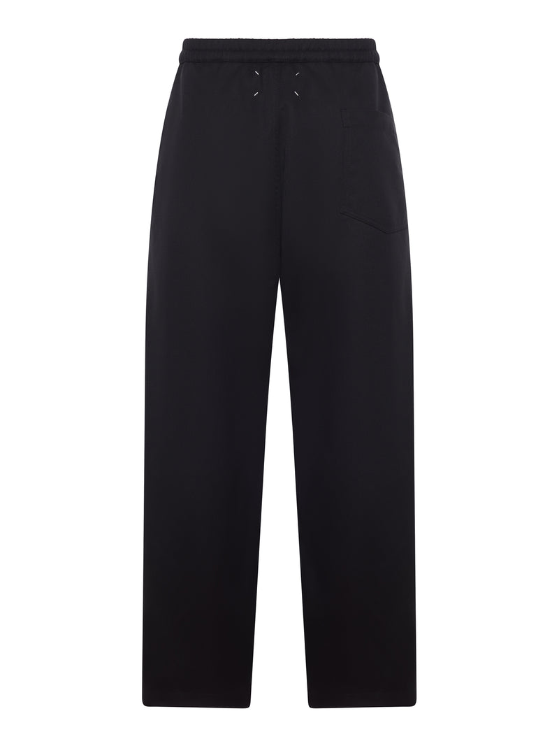 PANTALONI WIDE LEG IN MISTO COTONE