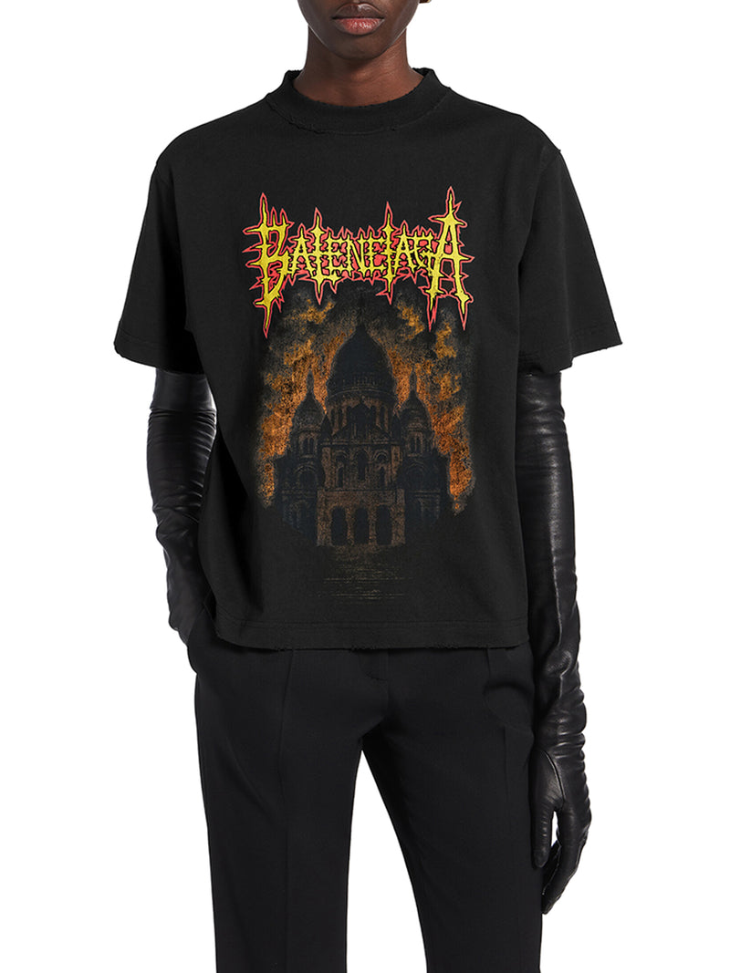 T-SHIRT BALENCIAGA SACRÉ CŒUR VESTIBILITÀ MEDIA