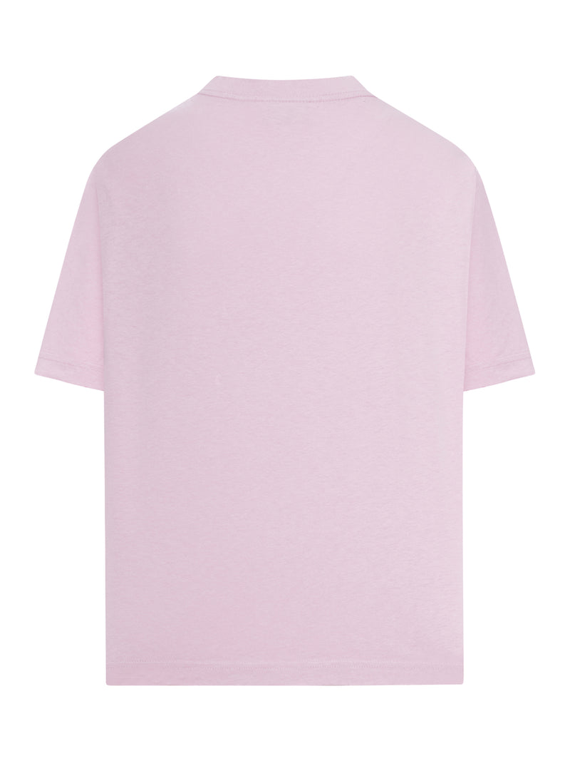 T-SHIRT CROP IN COTONE CON STAMPA