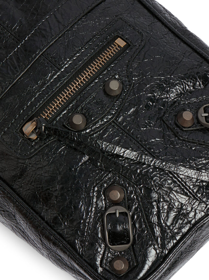 BORSA CROSSBODY VERTICALE LE CITY DA UOMO IN NERO