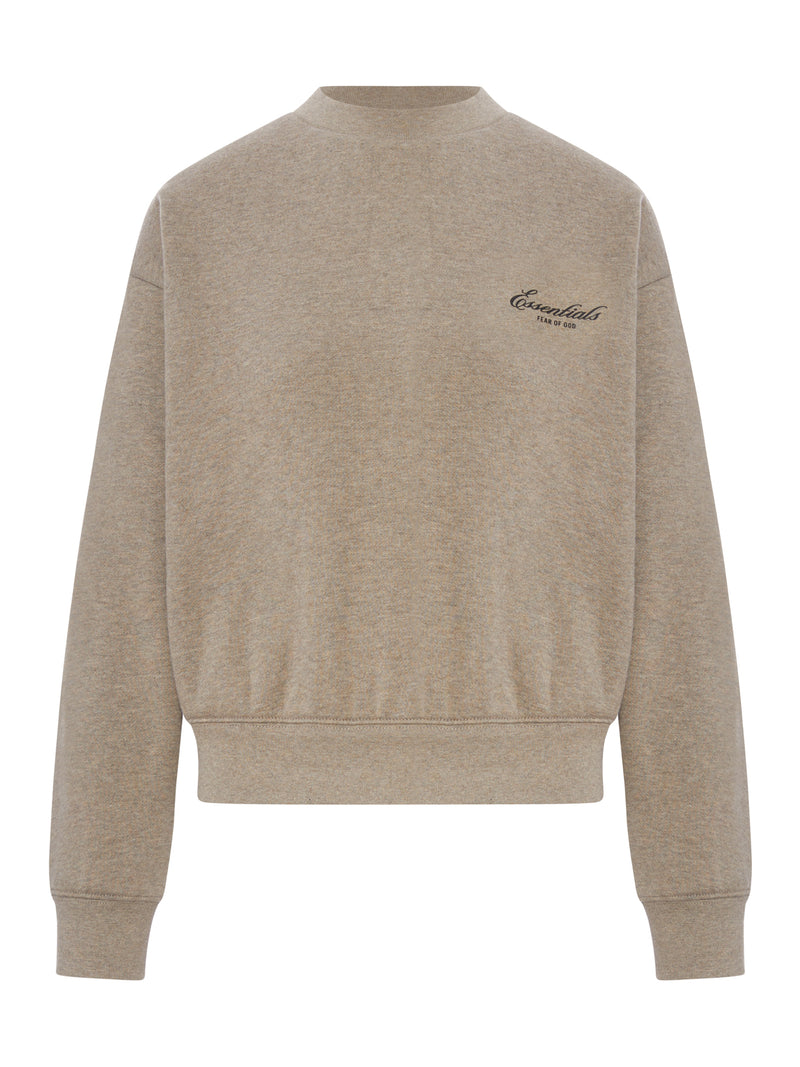 FELPA GIROCOLLO CON LOGO IN COTONE