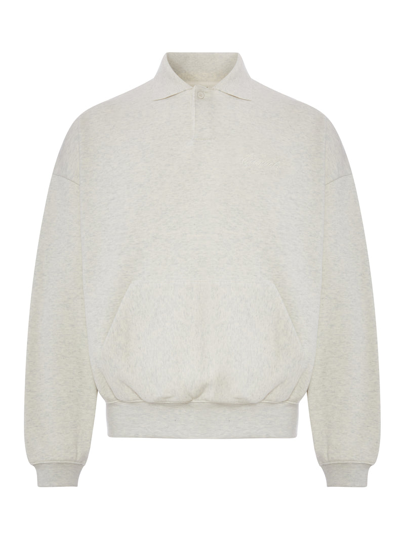FELPA A POLO 90`S IN MISTO COTONE