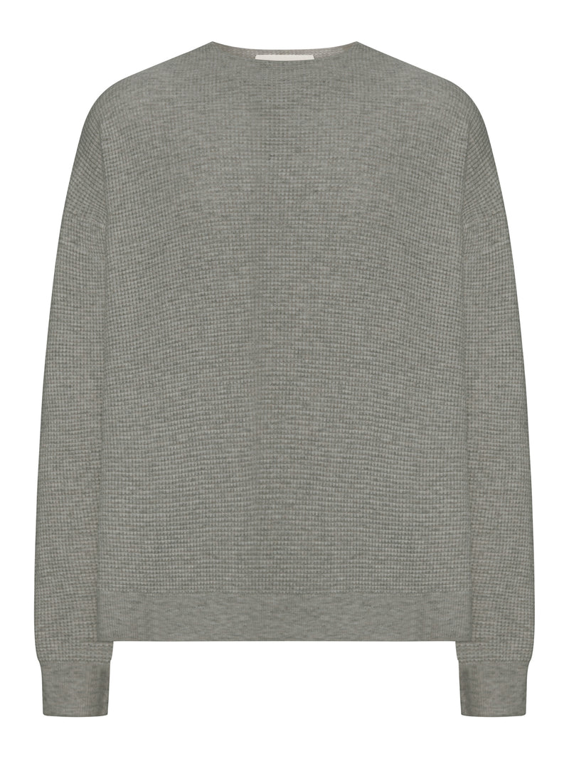 MAGLIONE GIROCOLLO SIGNATURE WAFFLE ANNI `90