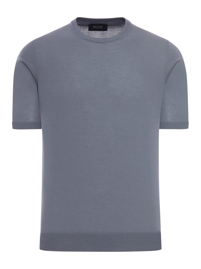 T-SHIRT GIROCOLLO IN MAGLIA DI COTONE