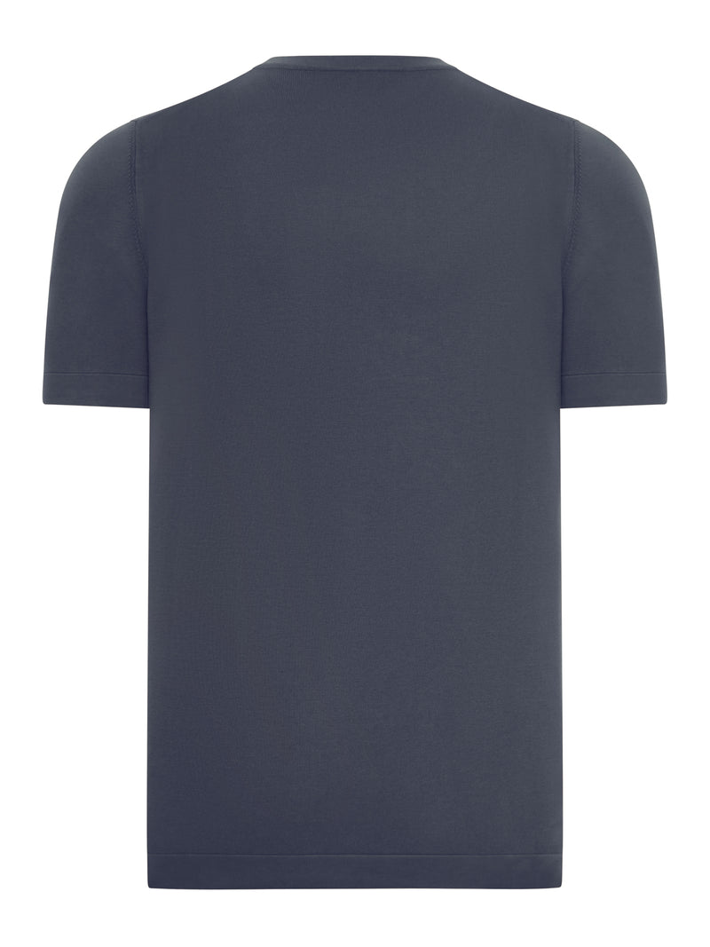 T-SHIRT GIROCOLLO IN MAGLIA DI COTONE