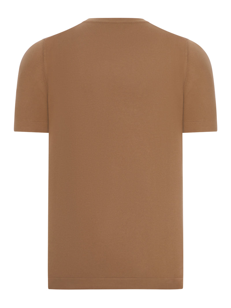 T-SHIRT GIROCOLLO IN MAGLIA DI COTONE