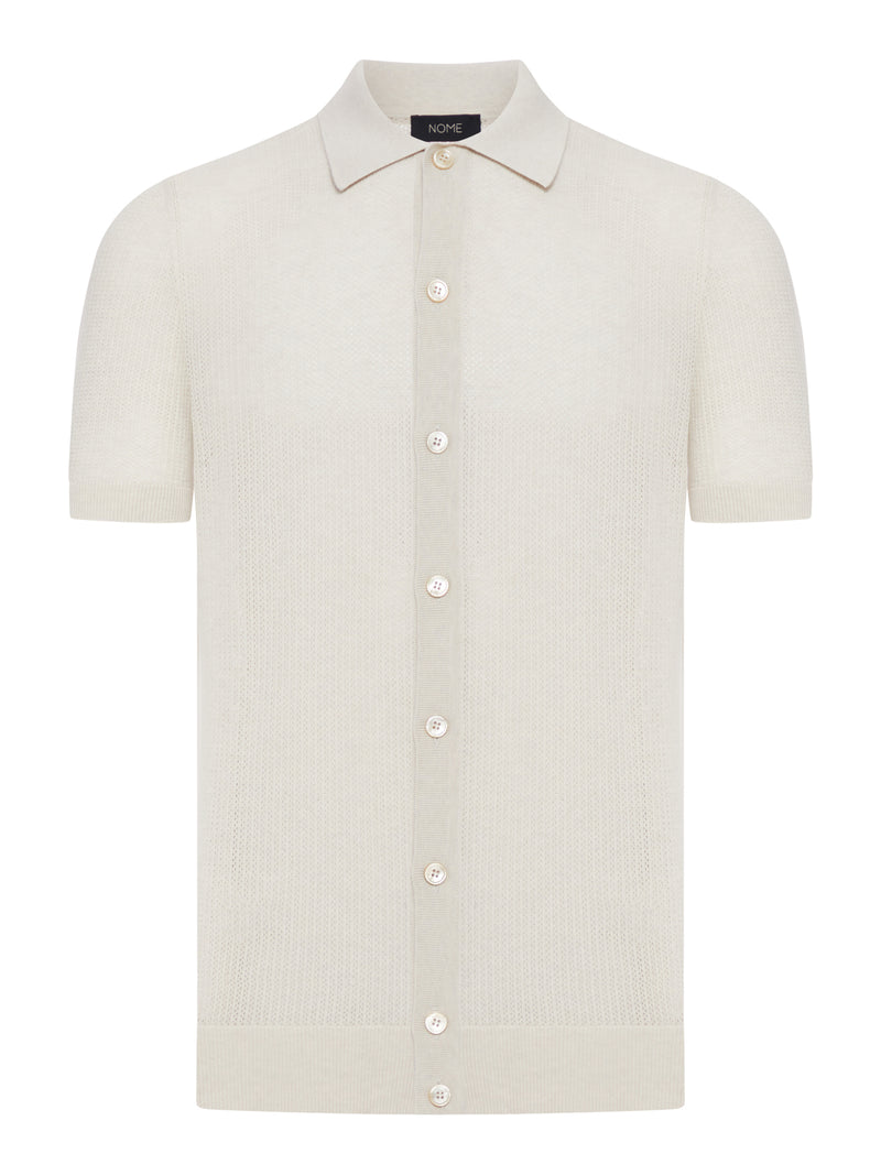 CAMICIA IN MAGLIA LEGGERA TRAFORATA