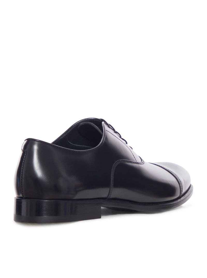 OXFORD STRINGATA IN PELLE LUCIDA