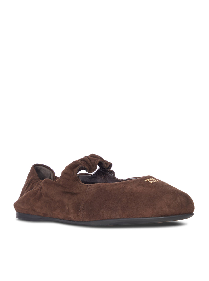 BALLERINE RUCHES IN CAMOSCIO