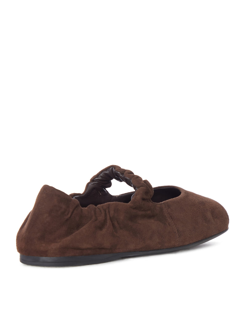 BALLERINE RUCHES IN CAMOSCIO