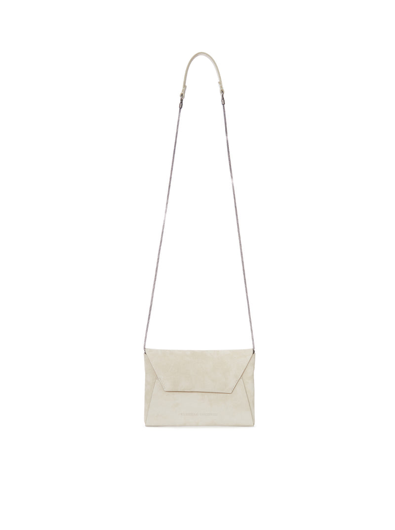 CLUTCH IN PELLE DI VITELLO SCAMOSCIATA