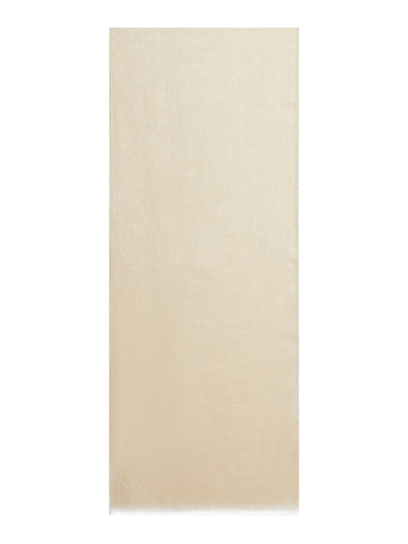 FOULARD IN SETA E CASHMERE CON FINITURA SFRANGIATA